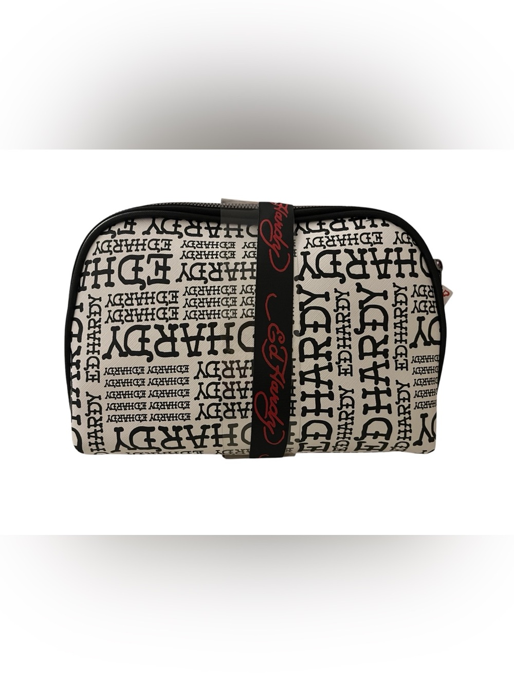 Ed Hardy Pink Graphic Cosmetic Bag set - New - Picture 2 of 2
